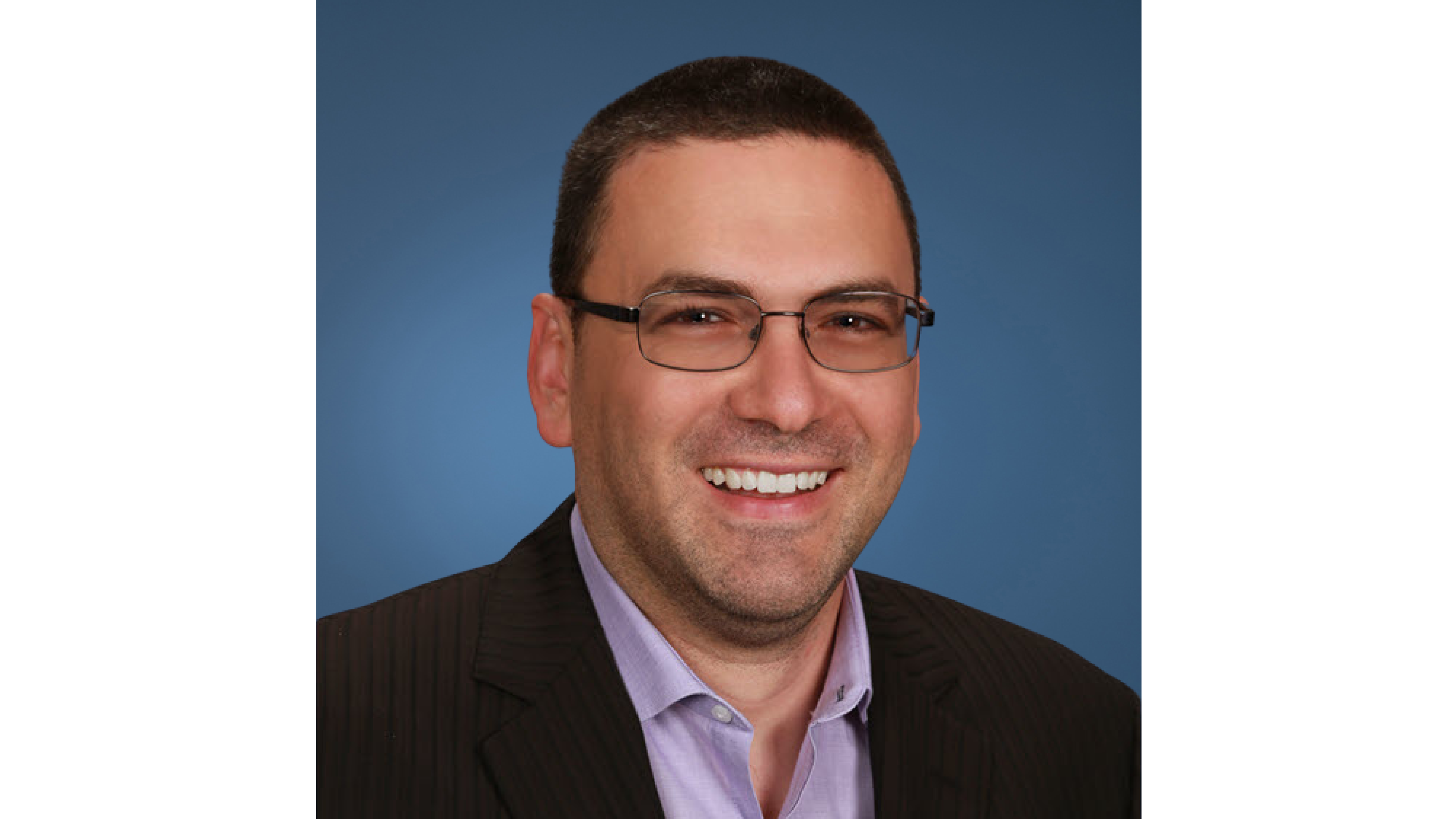 Dr. Gennady Gelman on a blue background.